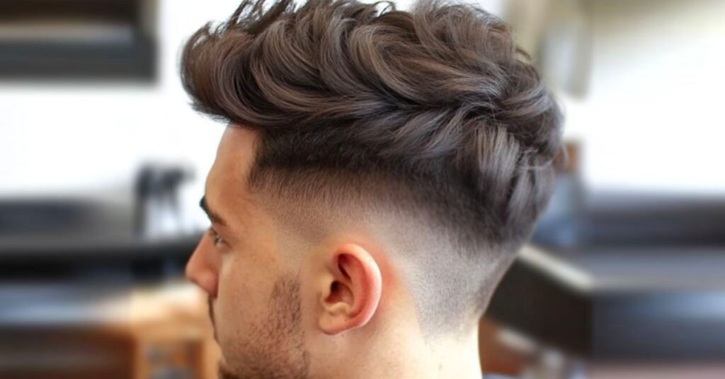Blowout Taper Fade for Wavy Hair