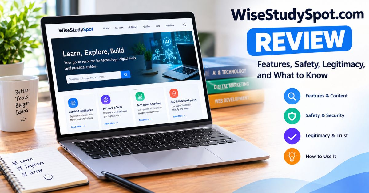 WiseStudySpot.com review covering website features, content, safety, legitimacy, and trustworthiness in 2026.